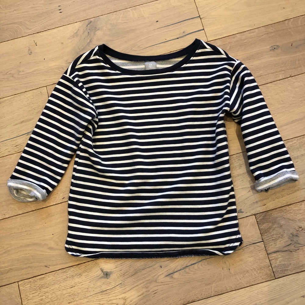 Gap fit stripe sweat shirt, small